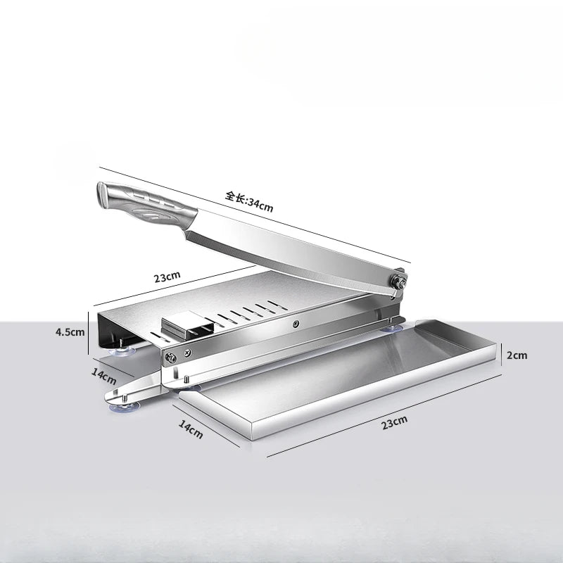 Stainless Steel Frozen Meat Slicer, Bone Cutting Knife, Meat Slicer,Minced Lamb Slicer Machine Multi-fuction Frozen Chicken Duck