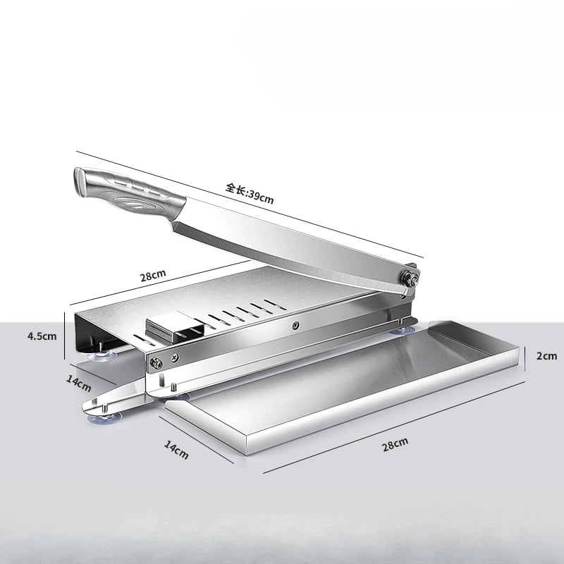 Stainless Steel Frozen Meat Slicer, Bone Cutting Knife, Meat Slicer,Minced Lamb Slicer Machine Multi-fuction Frozen Chicken Duck