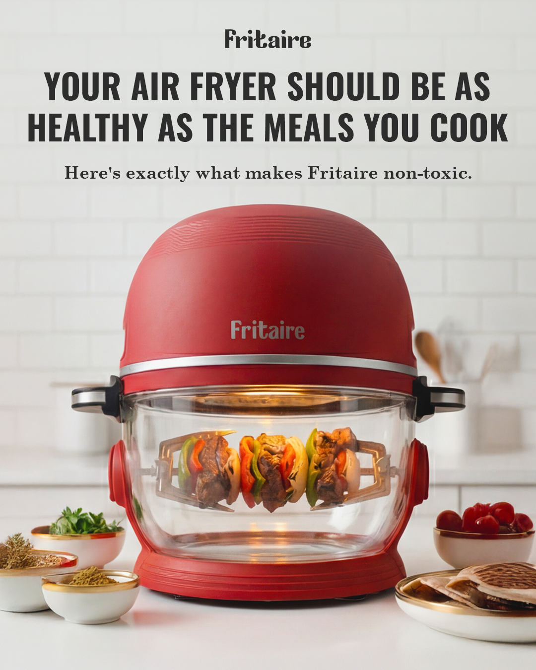 Classic Self-Cleaning Air Fryer™ & Non-Toxic Air Fryer™ - Cherry