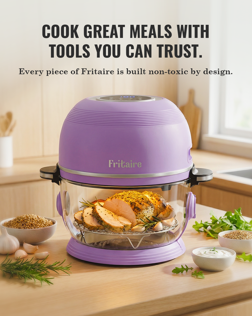 Classic Self-Cleaning Air Fryer™ & Non-Toxic Air Fryer™ - Orange