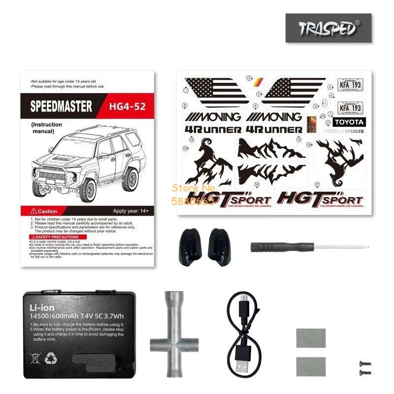 1/18 High Simulation All Terrain Off Road Electric RC Car Truck 2.4G Lighting Smoke Sound Effects 4WD Remote Control Car Boy Toy