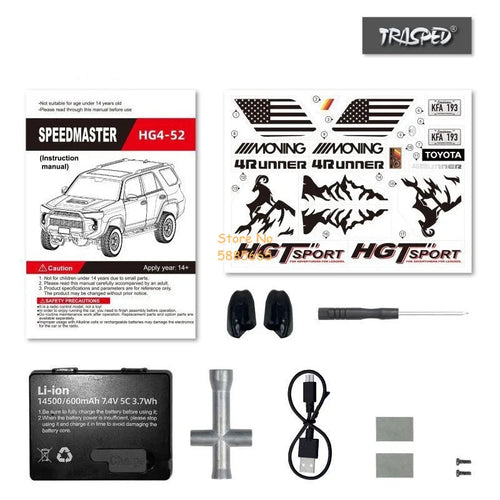 1/18 High Simulation All Terrain Off Road Electric RC Car Truck 2.4G Lighting Smoke Sound Effects 4WD Remote Control Car Boy Toy