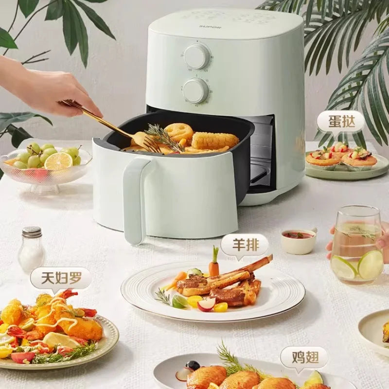 Large Capacity Home Air Fryer Multifunctional Electric Cooking Machine Flip-Free Steam Function for Healthy Cooking