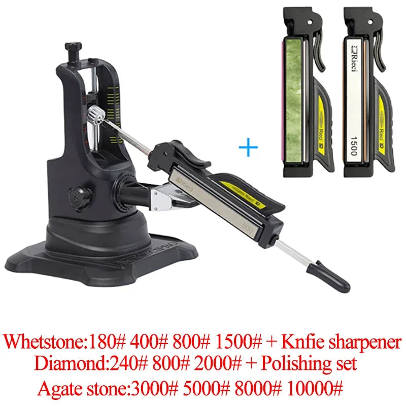 RSCHEF Chefs Professional Best Kitchen Sharpening Knife Sharpener System Fix angle diamond sharpening stone whetstone