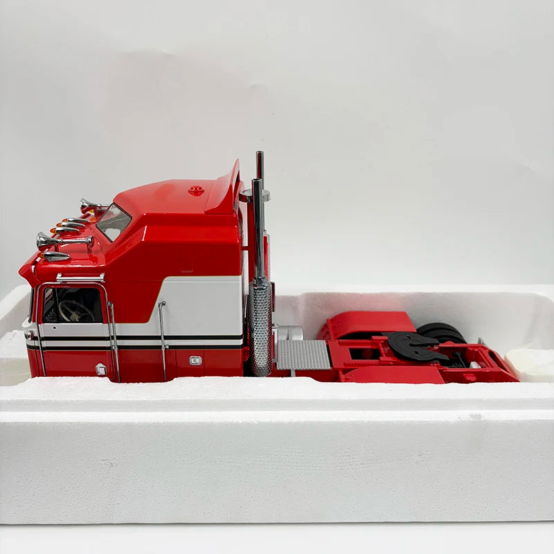KK Diecast 1:18 Scale KENWORTH W900 & K100 Long Head Heavy Truck Trailer Alloy Car Model Adult Collection Gift Display