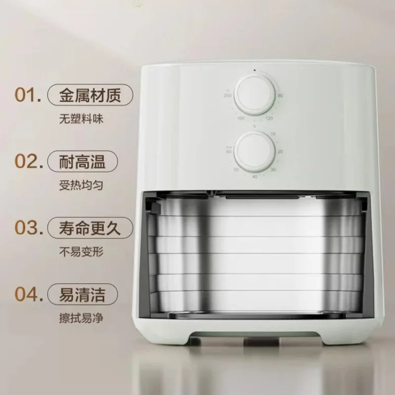 Large Capacity Home Air Fryer Multifunctional Electric Cooking Machine Flip-Free Steam Function for Healthy Cooking