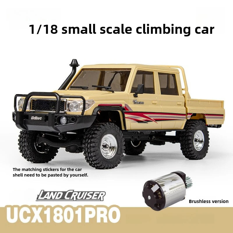 UDIRC UCX1801 PRO RC Car 1/18 4WD Brushless Simulation RC Off-Road Pickup Truck Electric Remote Control Cars Model Toy Gift LC79