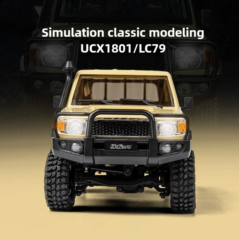 UDIRC UCX1801 PRO RC Car 1/18 4WD Brushless Simulation RC Off-Road Pickup Truck Electric Remote Control Cars Model Toy Gift LC79