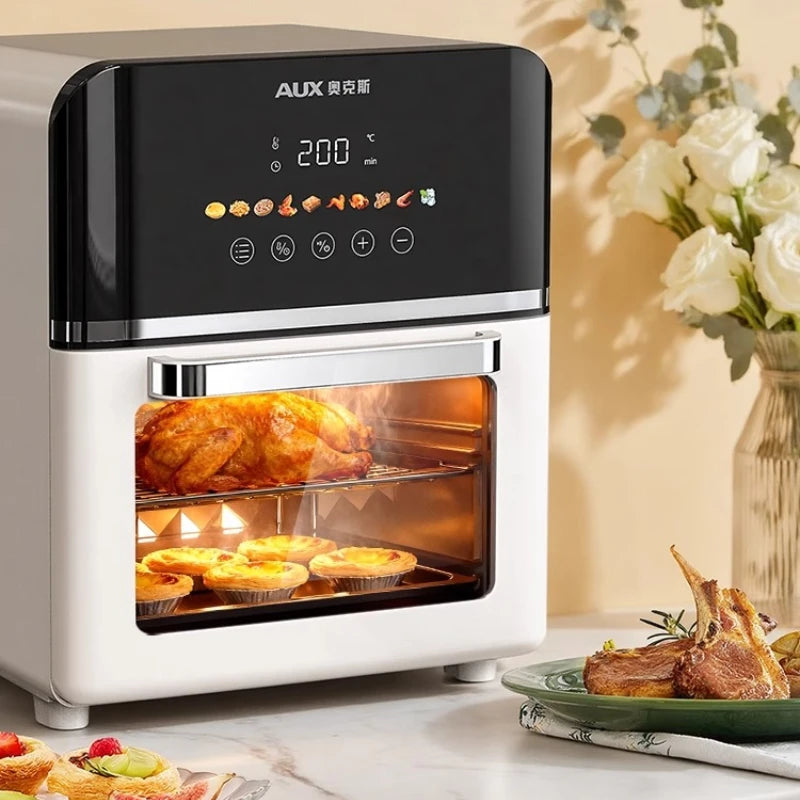 Large Capacity Air Fryer Microwave Oven Combo - Home Multi-Function Electric Fryer One-touch Cooking Machine