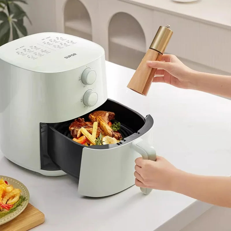 Large Capacity Home Air Fryer Multifunctional Electric Cooking Machine Flip-Free Steam Function for Healthy Cooking