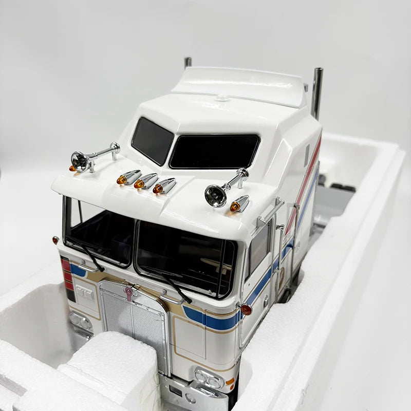 KK Diecast 1:18 Scale KENWORTH W900 & K100 Long Head Heavy Truck Trailer Alloy Car Model Adult Collection Gift Display