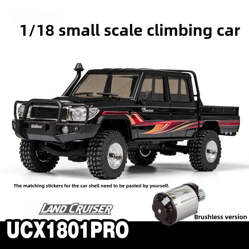 UDIRC UCX1801 PRO RC Car 1/18 4WD Brushless Simulation RC Off-Road Pickup Truck Electric Remote Control Cars Model Toy Gift LC79