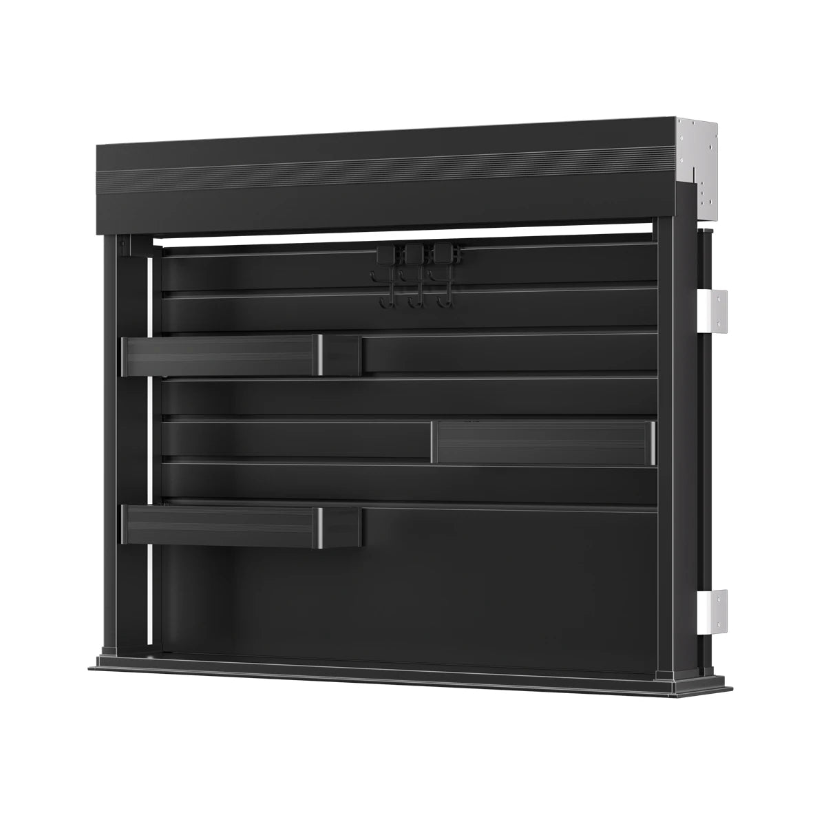 Electric Pull Down Cabinet Organizer Smart Lifting Spice Rack with Sensor Light Anti-Collision for Kitchen Upper Cabinet Storage