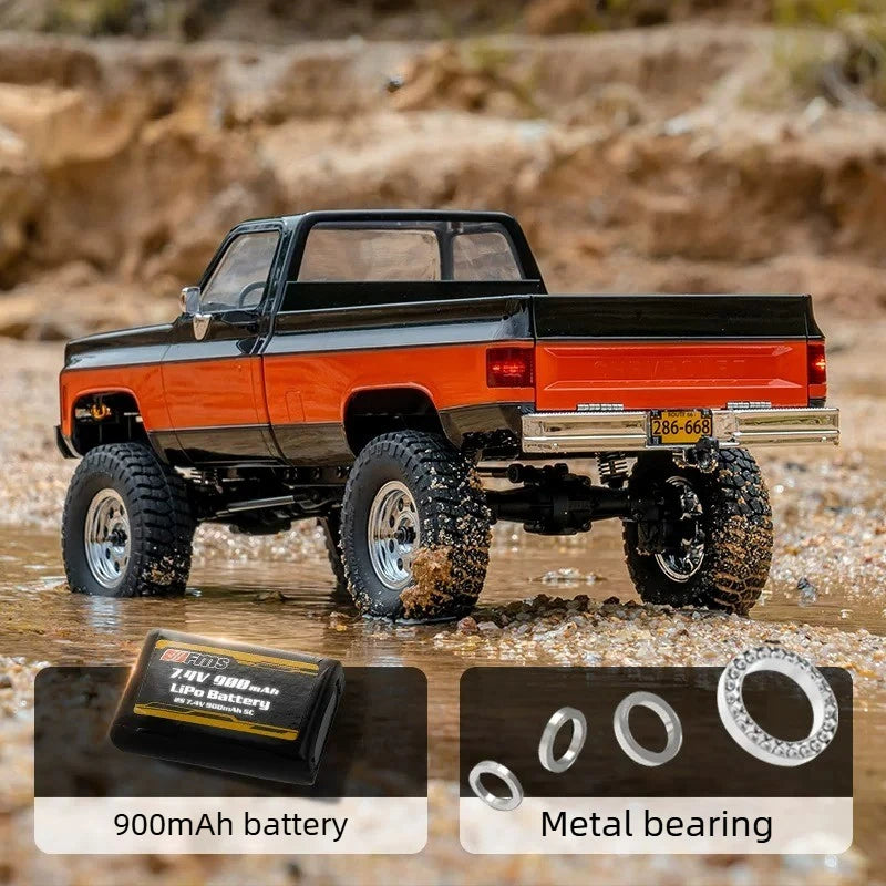 FMS FCX-K10 1/18 RC 4WD Simulation Remote Control Car Two-speed High-performance Pickup Truck Model Electric Off-road Toy Car