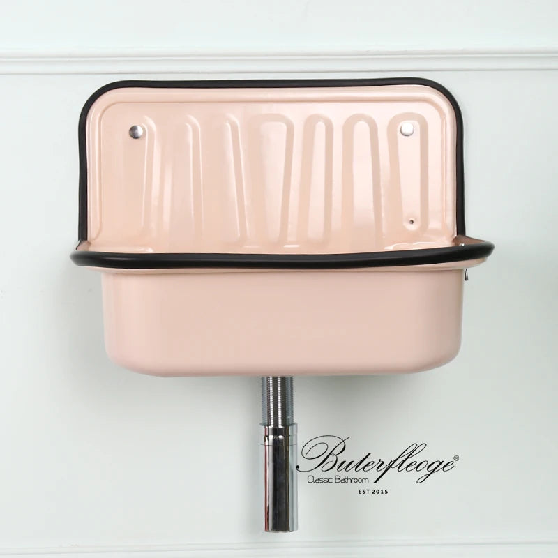 European Wash Basin Retro Bronze Plating Nostalgia Hanging Basin Bathroom Sink Model Room Wash Kitchen Balcony