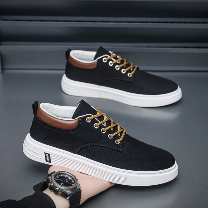 New Breathable Men's Canvas Shoes Student Casual Sports Shoes Trendy Youth Board Shoes