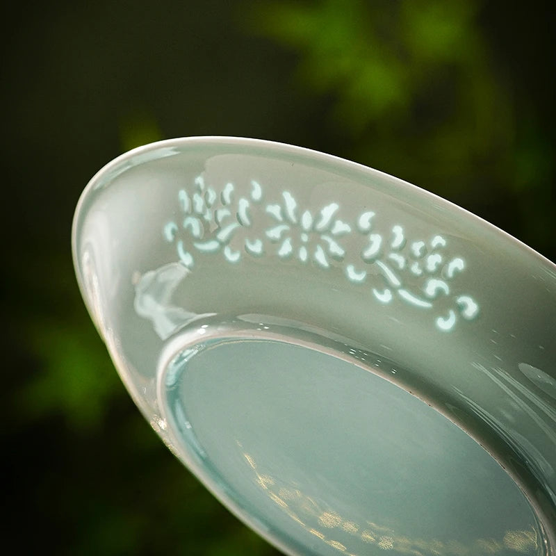 Jingdezhen Ceramic Tableware Set Underglaze Colourful Delicate Bowl Plate Tableware Set Home Use Moving Gift High-end New Style