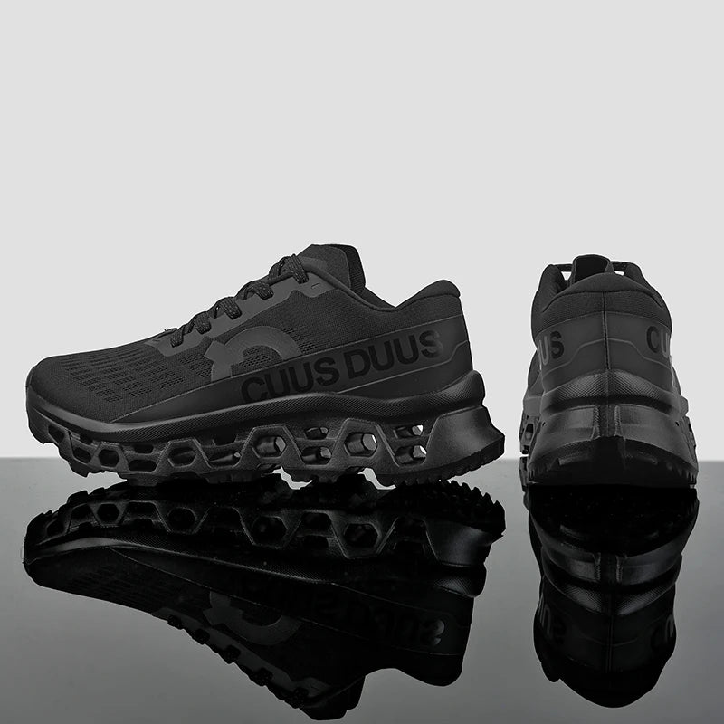 Casual Sneakers Men's Cushion Running Trainers Shock Absorbing Supercritical EVA Sneakers Breathable Fitness Athletic Shoes