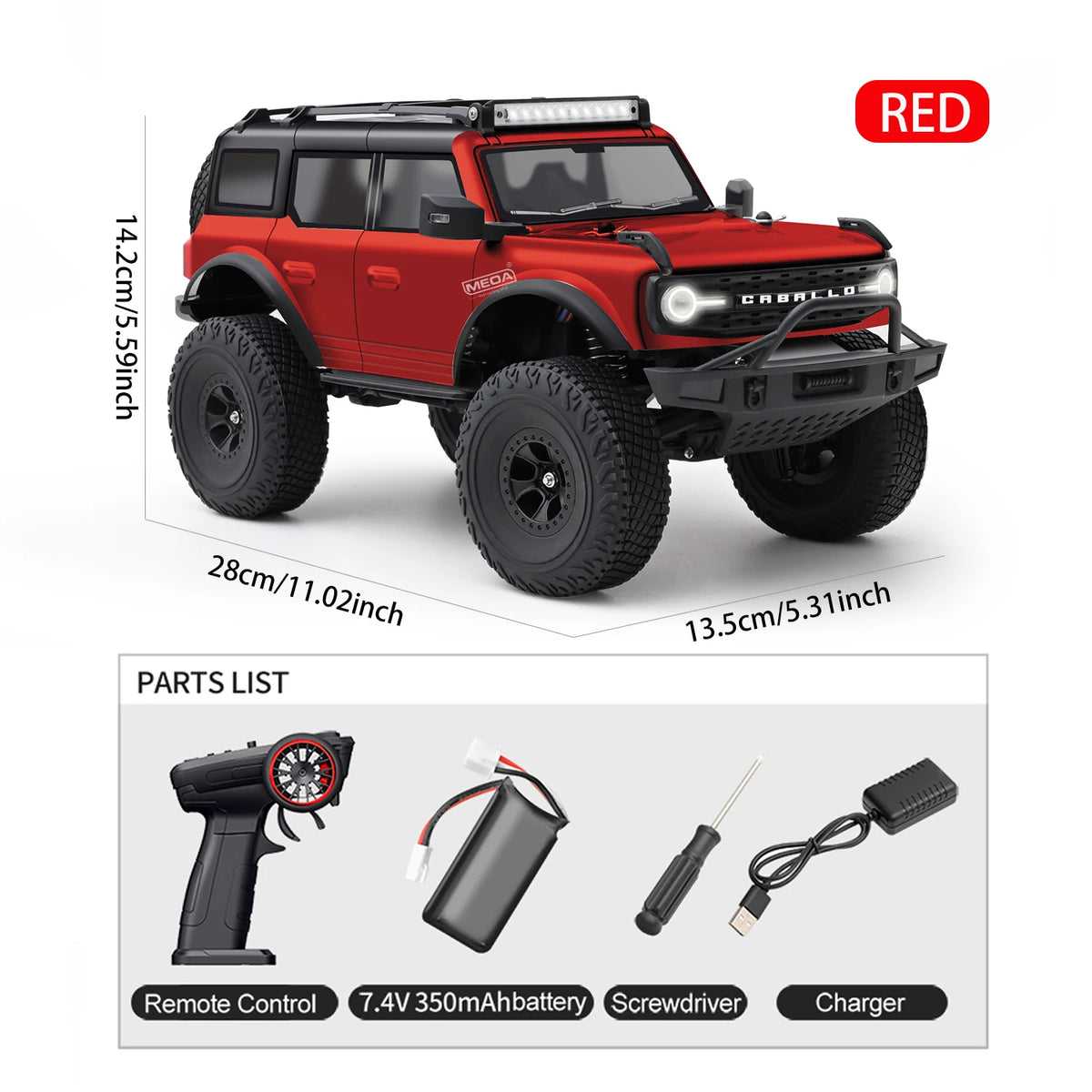 WLtoys 184023 RC Rock Crawler 1/18 4WD Off Road RC Truck with LED Light 2.4GHz Remote Control Two Speed Climbing Vehicle RTR Toy