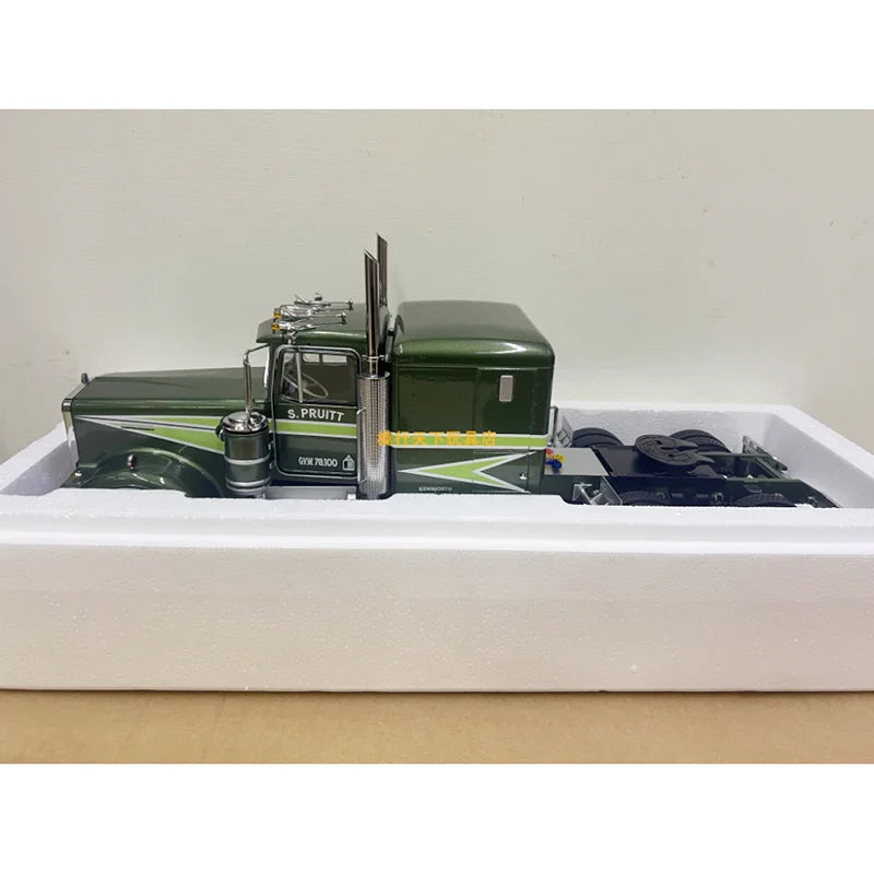 KK Diecast 1:18 Scale KENWORTH W900 & K100 Long Head Heavy Truck Trailer Alloy Car Model Adult Collection Gift Display