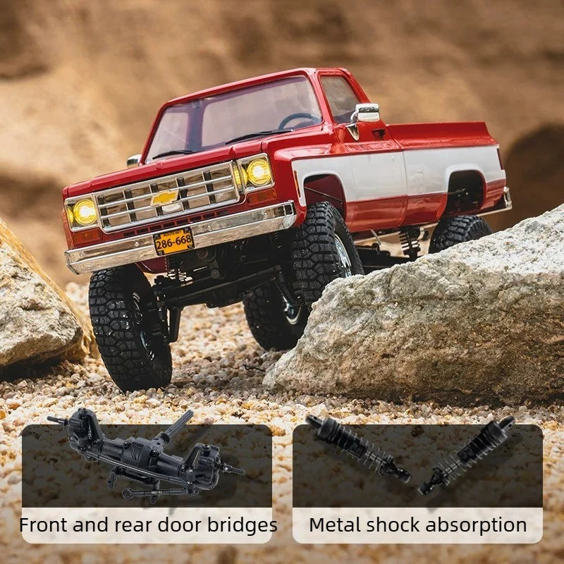 FMS FCX-K10 1/18 RC 4WD Simulation Remote Control Car Two-speed High-performance Pickup Truck Model Electric Off-road Toy Car