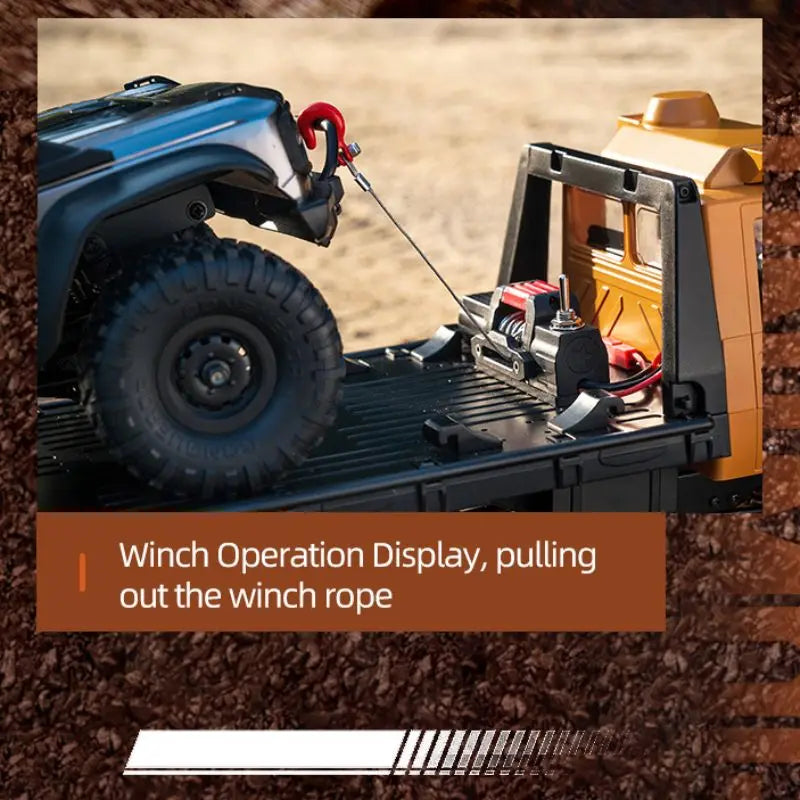 2026 New JJRC C8823 1/18 6x6 Off-Road Rc Car -Metal Chassis Crawler Dual Speed Gearbox 370 Motor Rc Truck RTR Adult Boys' Toys.