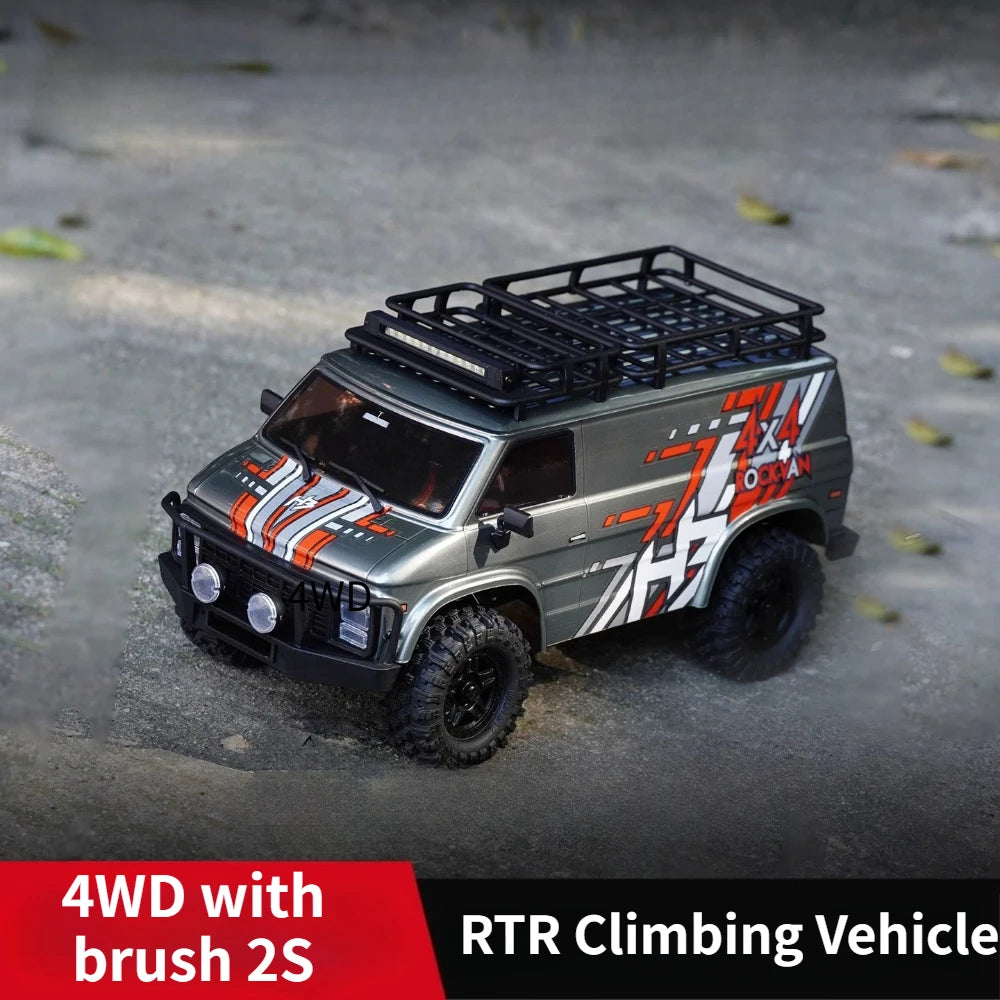 1/18 CR18P EVO V2 RC 4WD Van Brushed Simulation Crawler RTR with Controllable LED Lights Electric Rocking Toy Truck