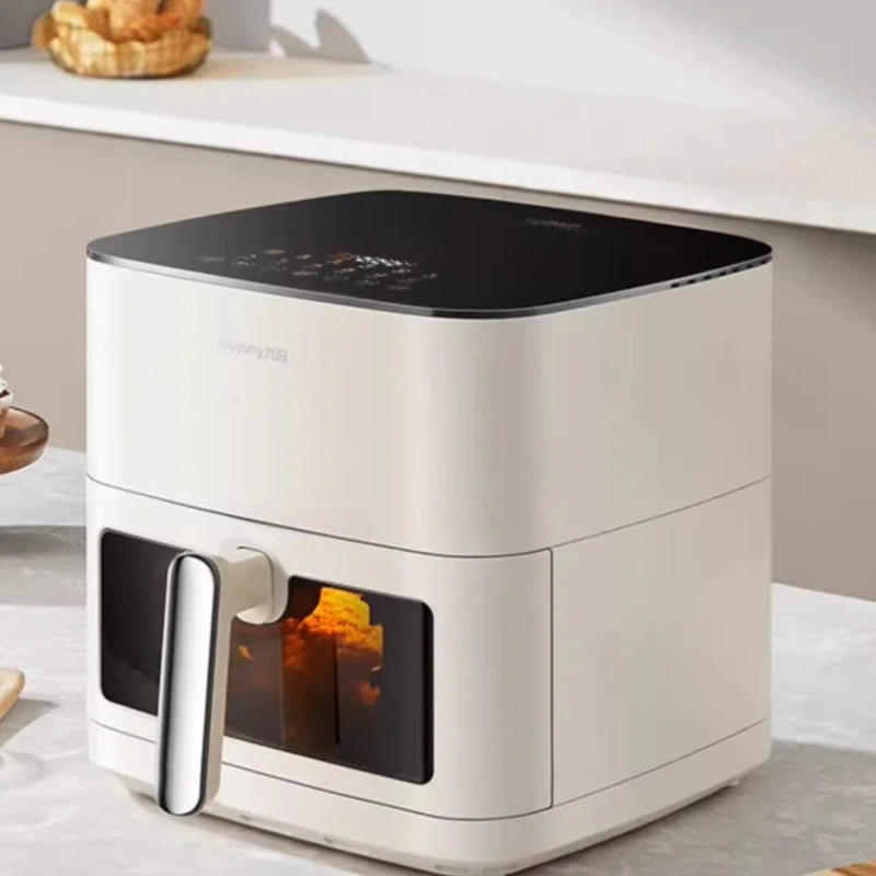 Air fryer household large capacity dual heat source no flip visual electric fryer electric oven cooking machine