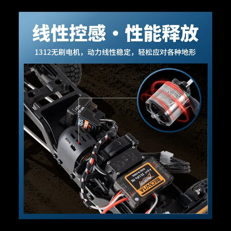FMS 1:18 RC Brushless 4WD Off-Road Climbing Pickup Truck High Performance Remote Control Vehicle For Outdoor Hobby Enthusiasts