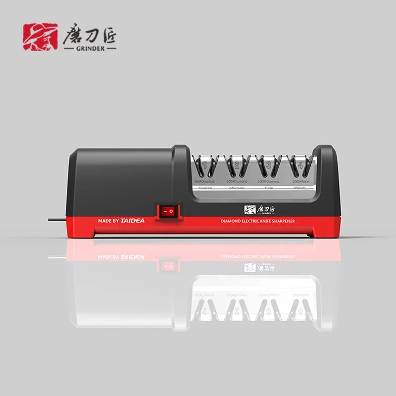 TAIDEA  Professional Electric Knife Sharpener EU PLUG Grit 360/600/1000# and Polishing Sharpening Stone GrindStone Power18W