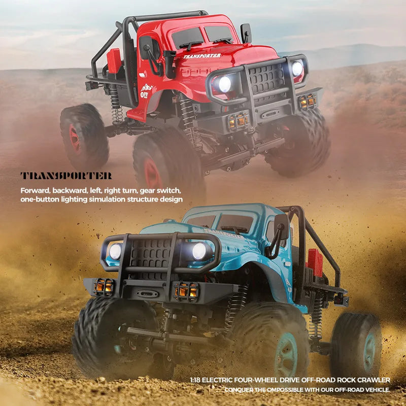 Cool Stuff Toy Car Funny Gift-1:18 Full-scale 4WD Rc Truck,Remote Control Car,Climb Off-road Rc Cars,Monster Truck,Toys for Boys