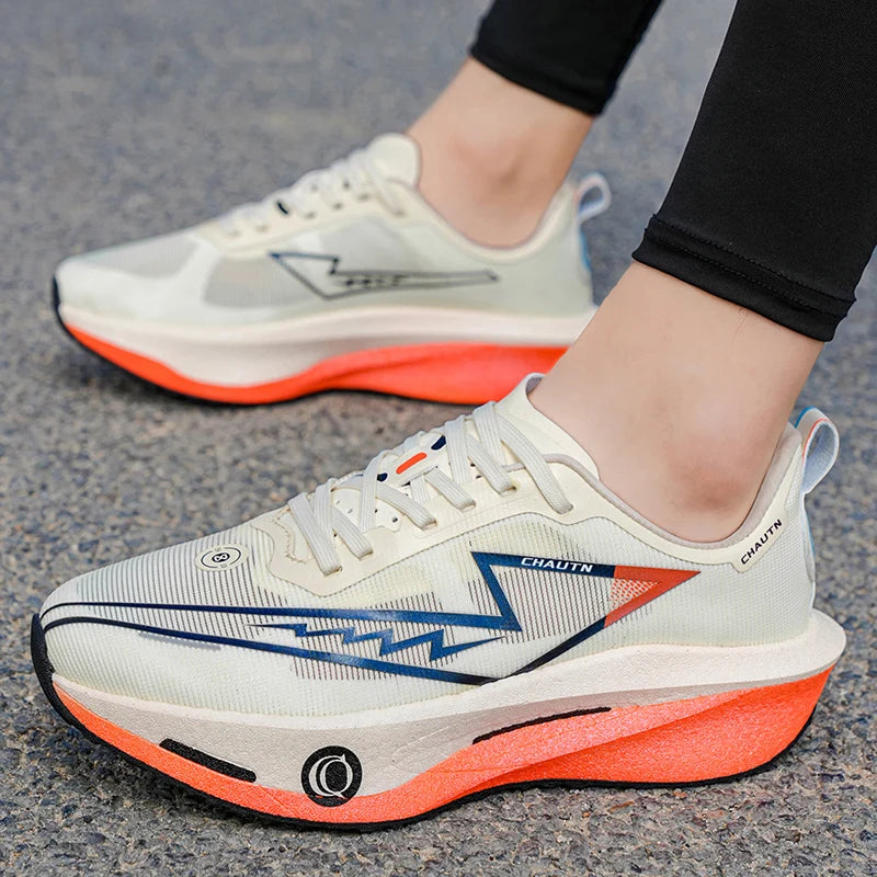 Men Running Shoes Carbon Board Marathon Athletic Nonskid Sneakers Speciality Sports Breathable Lightweight Women's Comfortable