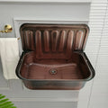 European Wash Basin Retro Bronze Plating Nostalgia Hanging Basin Bathroom Sink Model Room Wash Kitchen Balcony