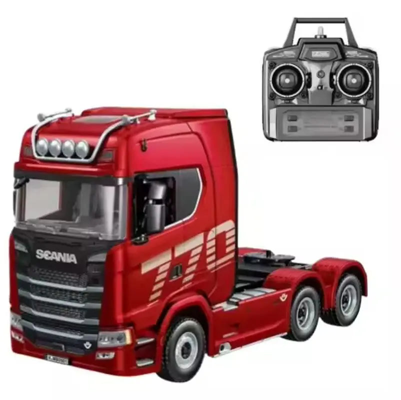 Huina 1501 1/18 Scania 770S Licensed RC Truck 4x4 2.4G 19CH Full Proportional Control Simulated Lights Realistic Suspension