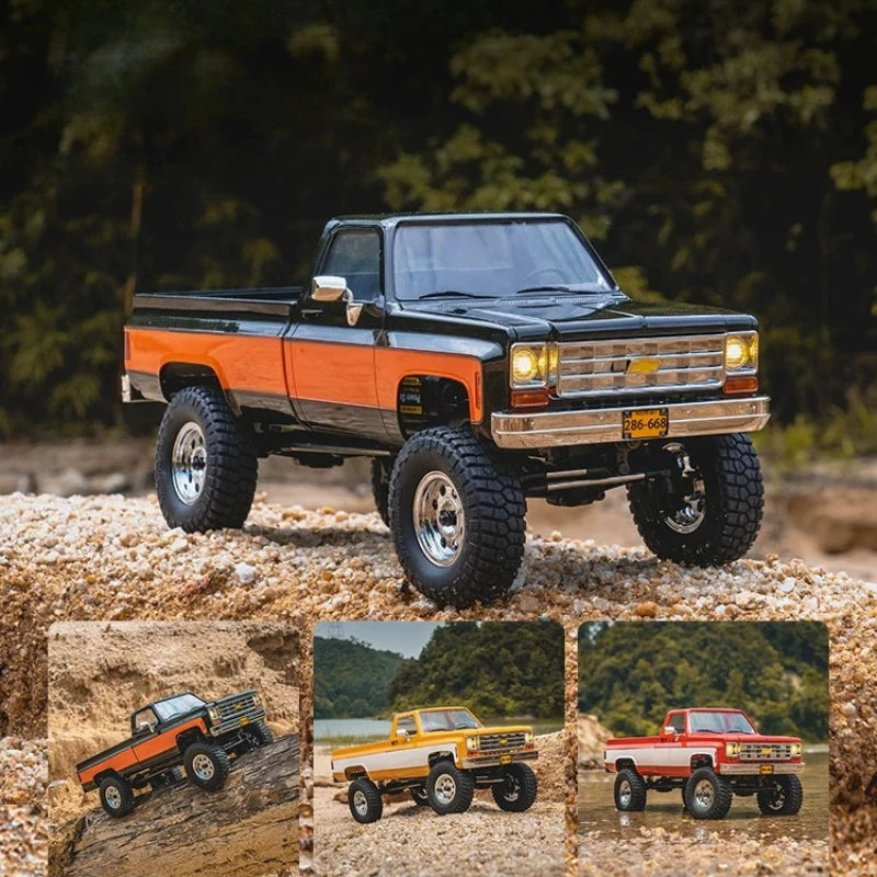 FMS FCX-K10 1/18 RC 4WD Simulation Remote Control Car Two-speed High-performance Pickup Truck Model Electric Off-road Toy Car