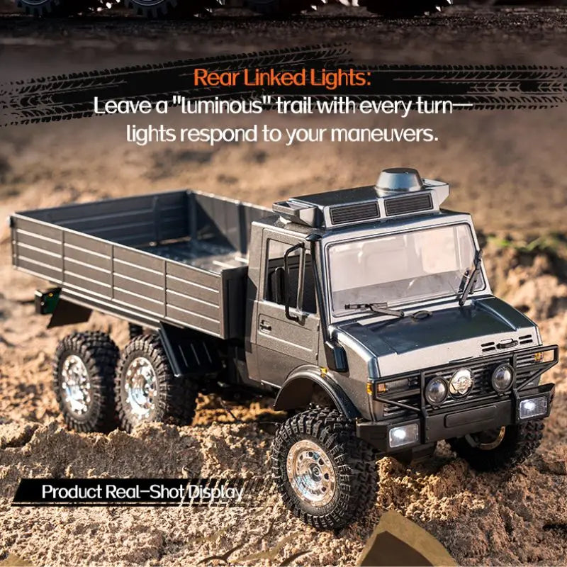 2026 New JJRC C8823 1/18 6x6 Off-Road Rc Car -Metal Chassis Crawler Dual Speed Gearbox 370 Motor Rc Truck RTR Adult Boys' Toys.