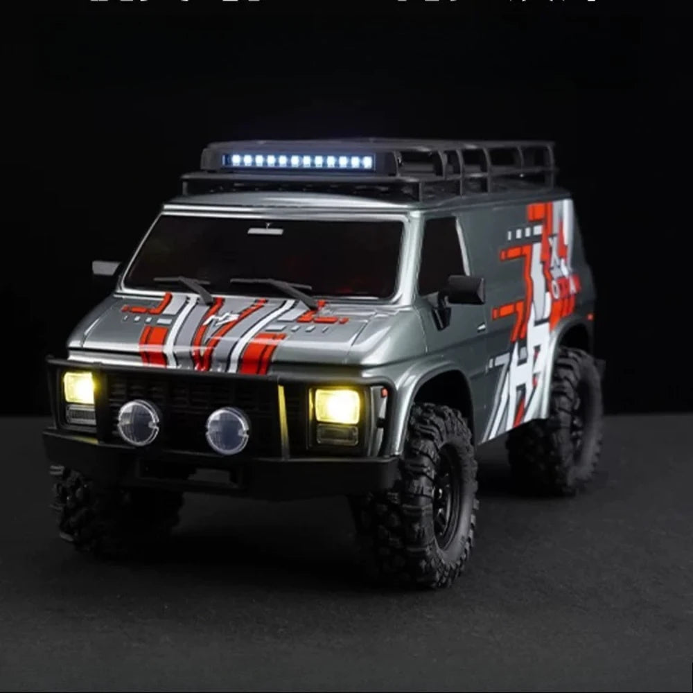 1/18 CR18P EVO V2 RC 4WD Van Brushed Simulation Crawler RTR with Controllable LED Lights Electric Rocking Toy Truck