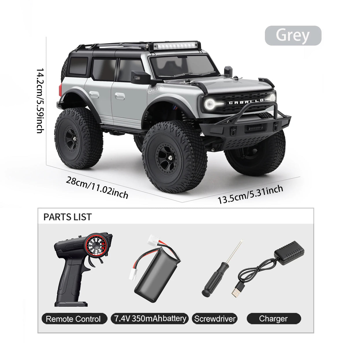 WLtoys 184023 RC Rock Crawler 1/18 4WD Off Road RC Truck with LED Light 2.4GHz Remote Control Two Speed Climbing Vehicle RTR Toy