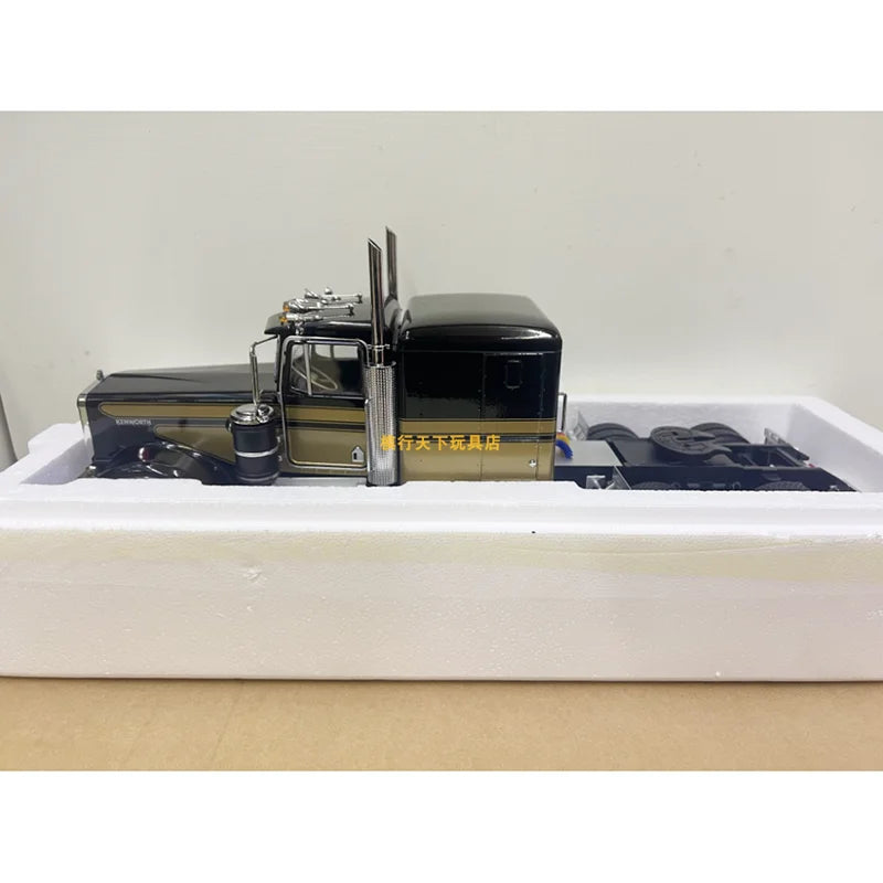 KK Diecast 1:18 Scale KENWORTH W900 & K100 Long Head Heavy Truck Trailer Alloy Car Model Adult Collection Gift Display