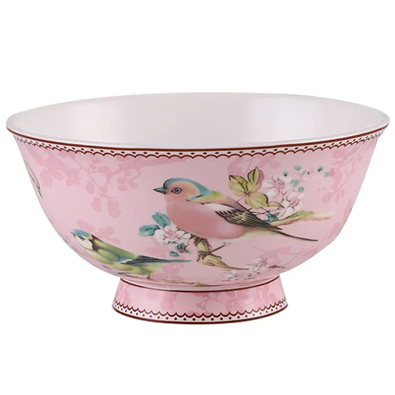Luxury Dining Room Dinnerware Sets Home Christmas Kitchen Bone China Dinnerware Plates Guests Bajillas De Cocina Dinner Sets