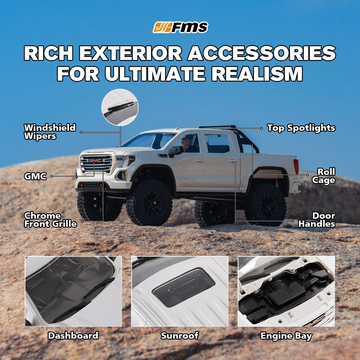 Fms 1:18 Fcx18 Gm-C Sela 2019 Brushless Toy Birthday Gift
