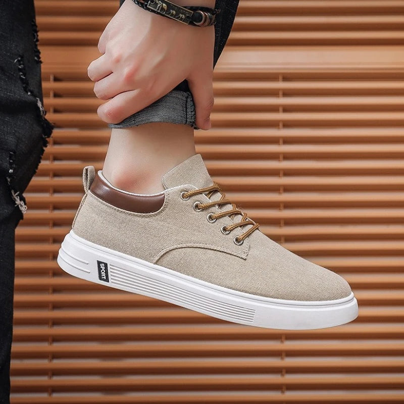 New Breathable Men's Canvas Shoes Student Casual Sports Shoes Trendy Youth Board Shoes