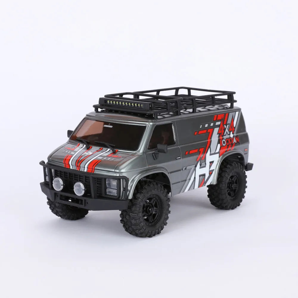 1/18 CR18P EVO V2 RC 4WD Van Brushed Simulation Crawler RTR with Controllable LED Lights Electric Rocking Toy Truck