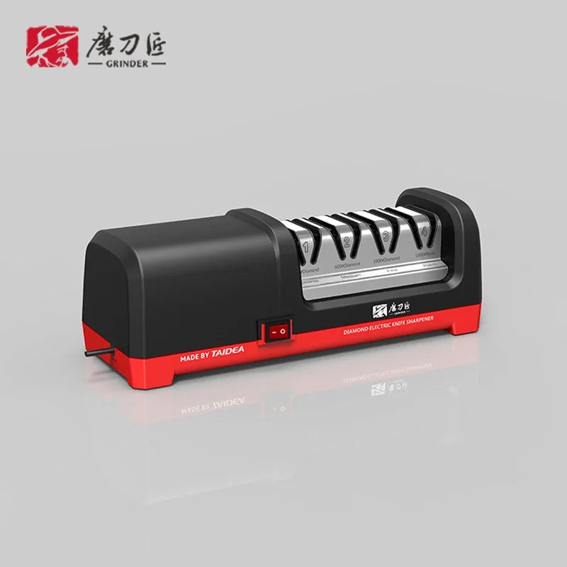 TAIDEA  Professional Electric Knife Sharpener EU PLUG Grit 360/600/1000# and Polishing Sharpening Stone GrindStone Power18W
