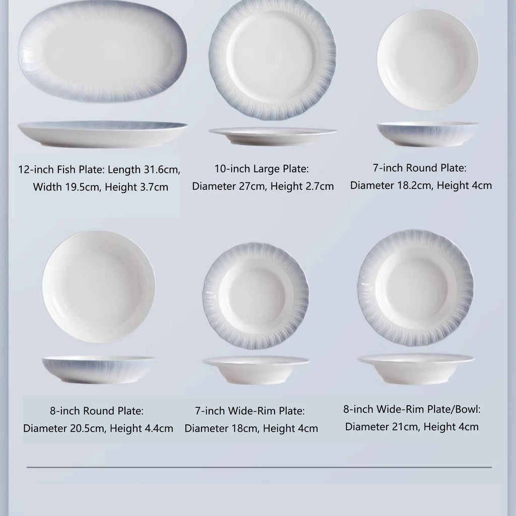 Dish sets full set bowl kitchen dinnerware luxury ceramic china dinnerware sets full set vintage dinner set chinese travel kit