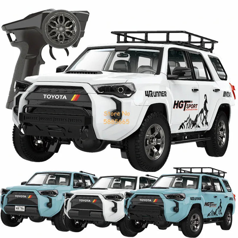1/18 High Simulation All Terrain Off Road Electric RC Car Truck 2.4G Lighting Smoke Sound Effects 4WD Remote Control Car Boy Toy